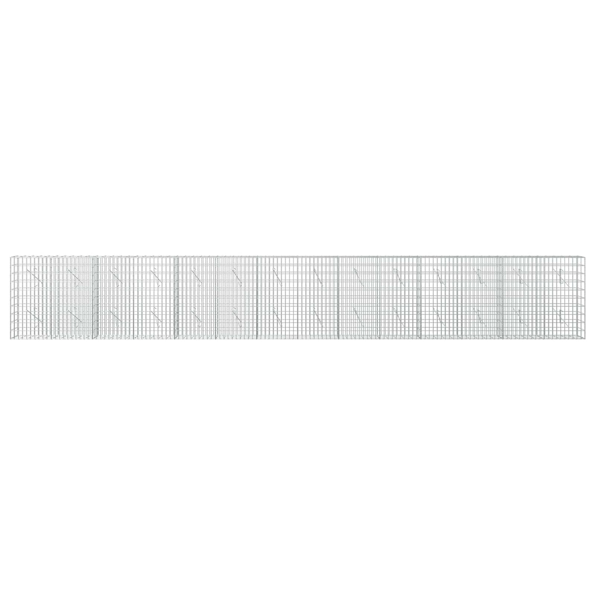 Gabion with 3.5 mm Wire and 5x10 cm Mesh 700x10x100 cm