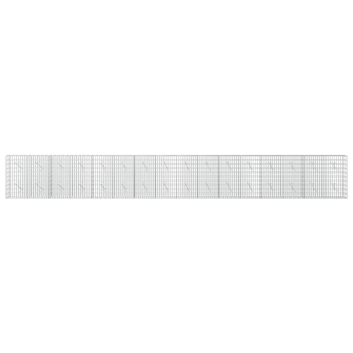 Gabion with 3.5 mm Wire and 5x10 cm Mesh 800x10x100 cm