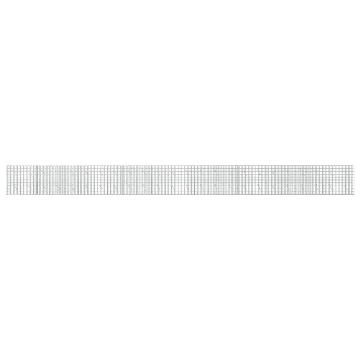 Gabion with 3.5 mm Wire and 5x10 cm Mesh 1200x10x100 cm