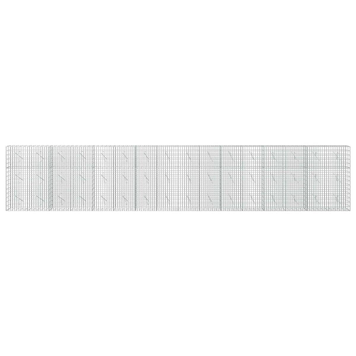 Gabion with 3.5 mm Wire and 5x10 cm Mesh 800x10x150 cm