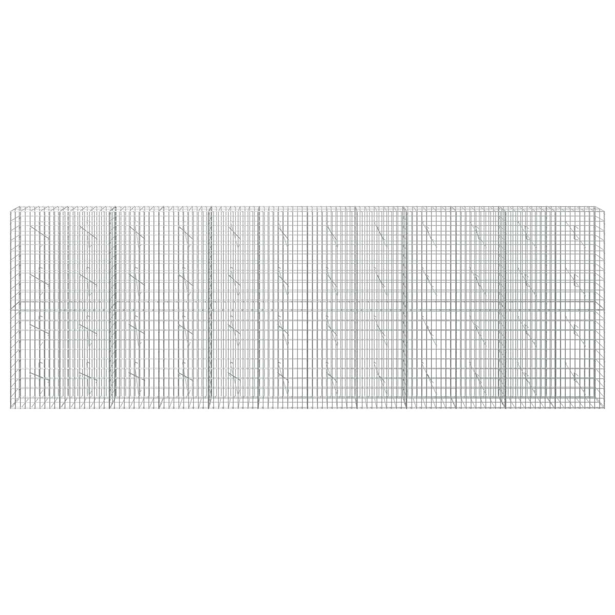 Gabion with 3.5 mm Wire and 5x10 cm Mesh 600x10x200 cm