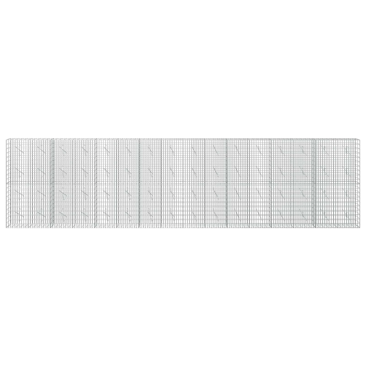 Gabion with 3.5 mm Wire and 5x10 cm Mesh 800x10x200 cm