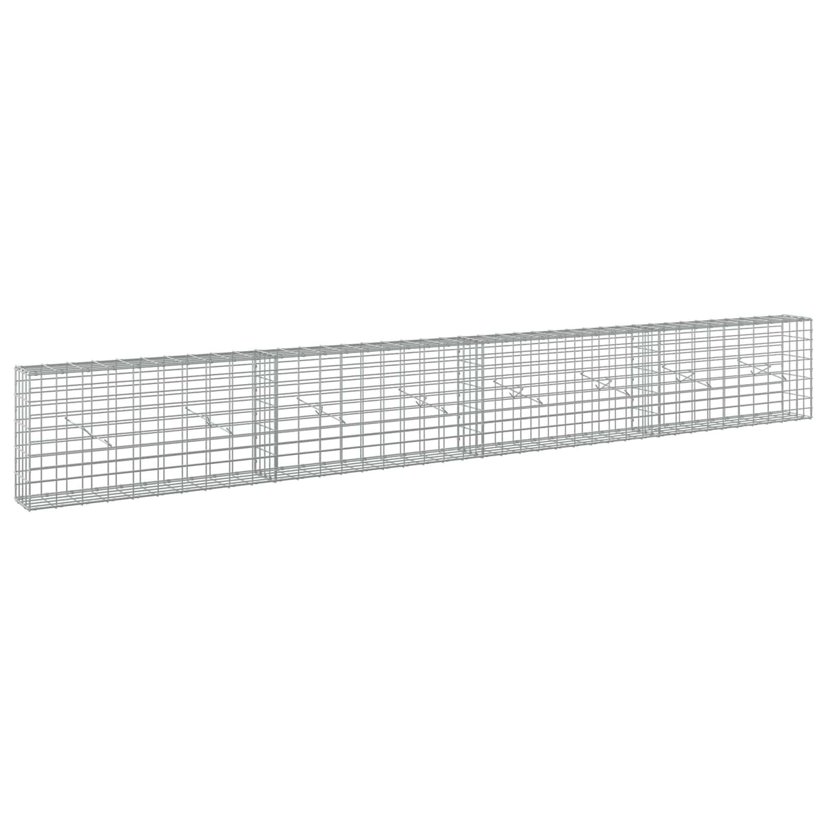 Gabion with 3.5 mm Wire and 5x10 cm Mesh 400x20x50 cm