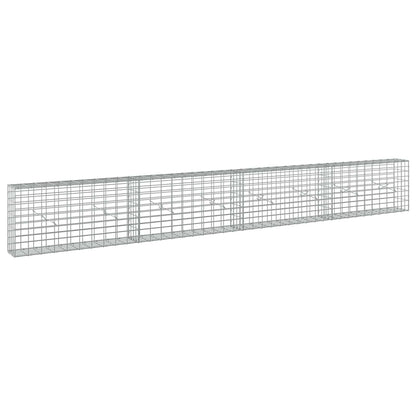 Gabion with 3.5 mm Wire and 5x10 cm Mesh 400x20x50 cm
