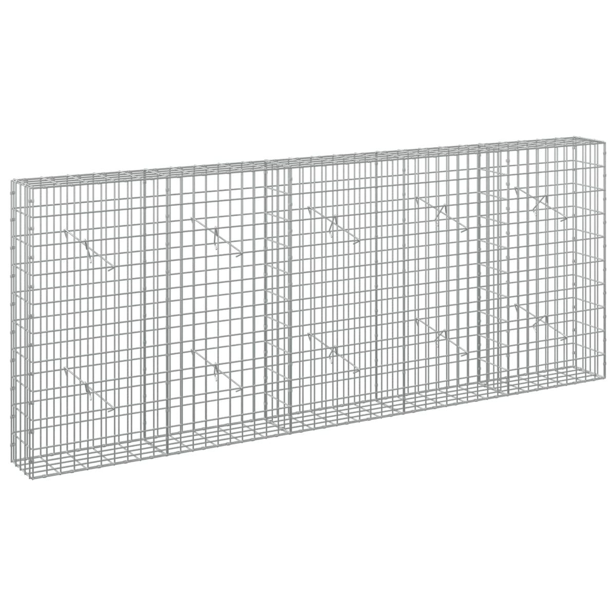 Gabion with 3.5 mm Wire and 5x10 cm Mesh 250x20x100 cm