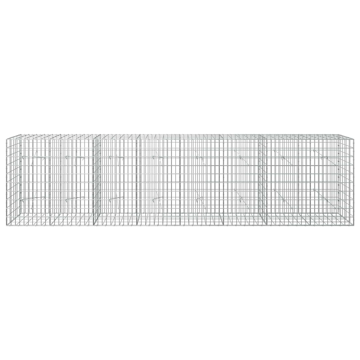 Gabion with 3.5 mm Wire and 5x10 cm Mesh 400x20x100 cm