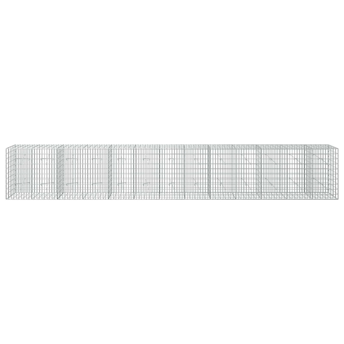 Gabion with 3.5 mm Wire and 5x10 cm Mesh 650x20x100 cm