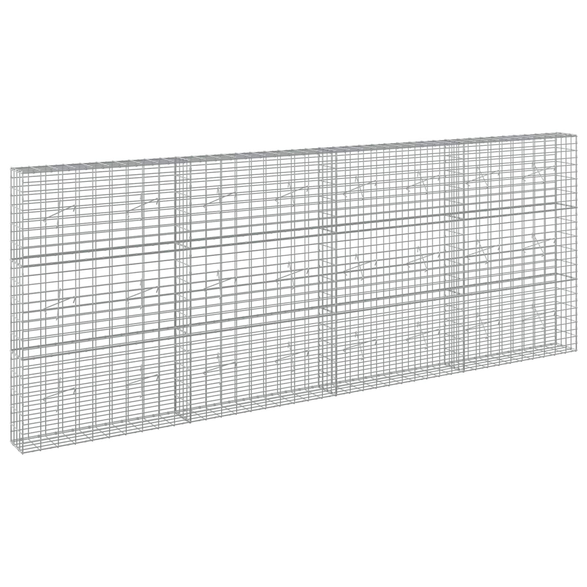 Gabion with 3.5 mm Wire and 5x10 cm Mesh 400x20x150 cm