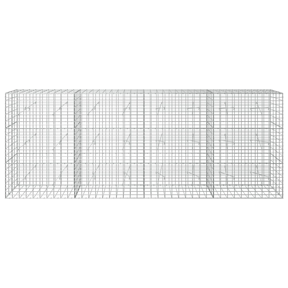 Gabion with 3.5 mm Wire and 5x10 cm Mesh 400x20x150 cm