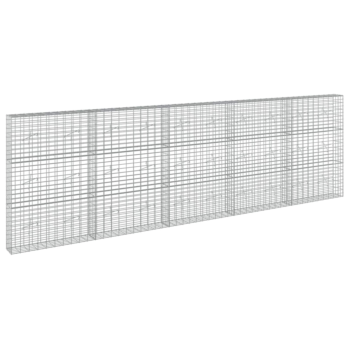 Gabion with 3.5 mm Wire and 5x10 cm Mesh 500x20x150 cm