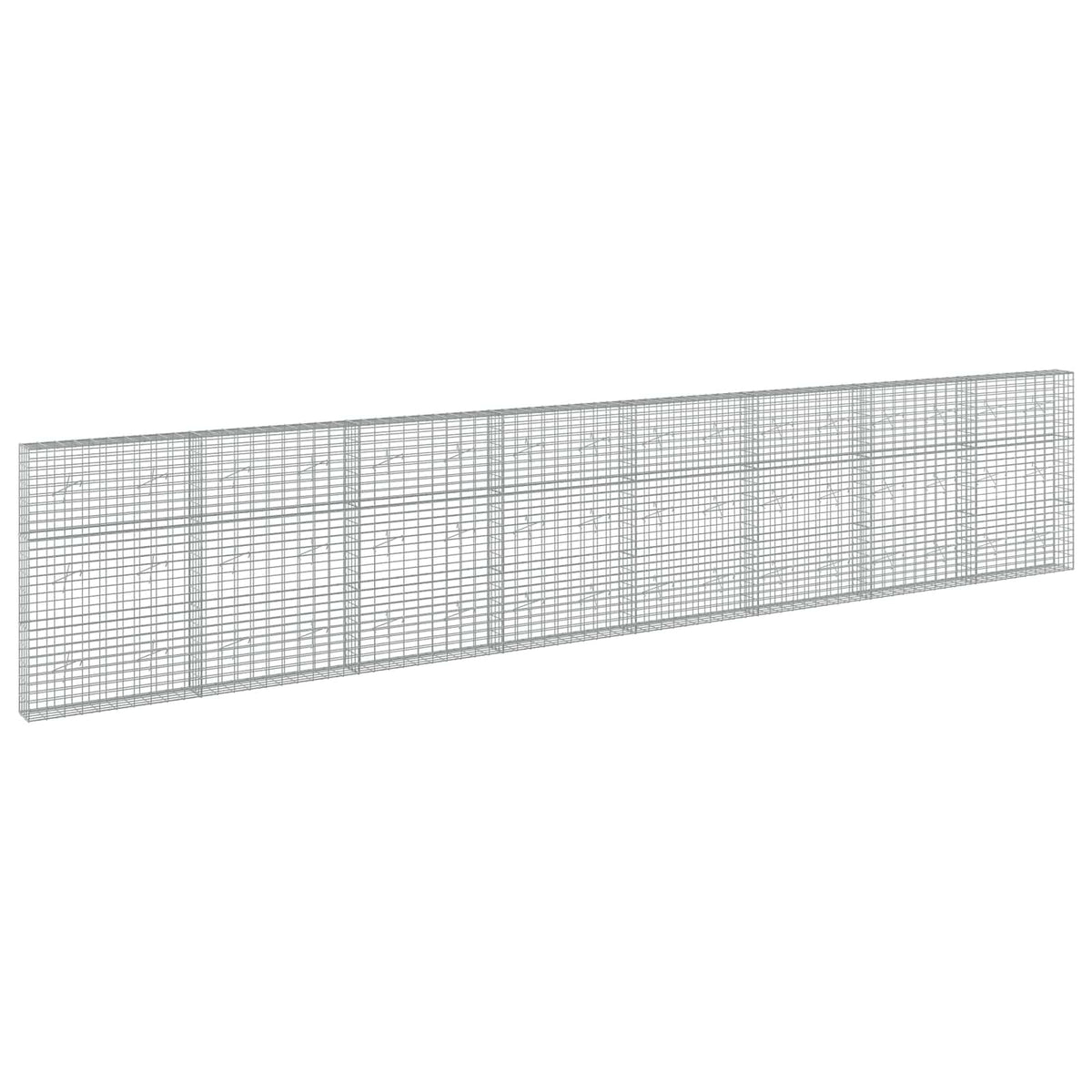 Gabion with 3.5 mm Wire and 5x10 cm Mesh 800x20x150 cm