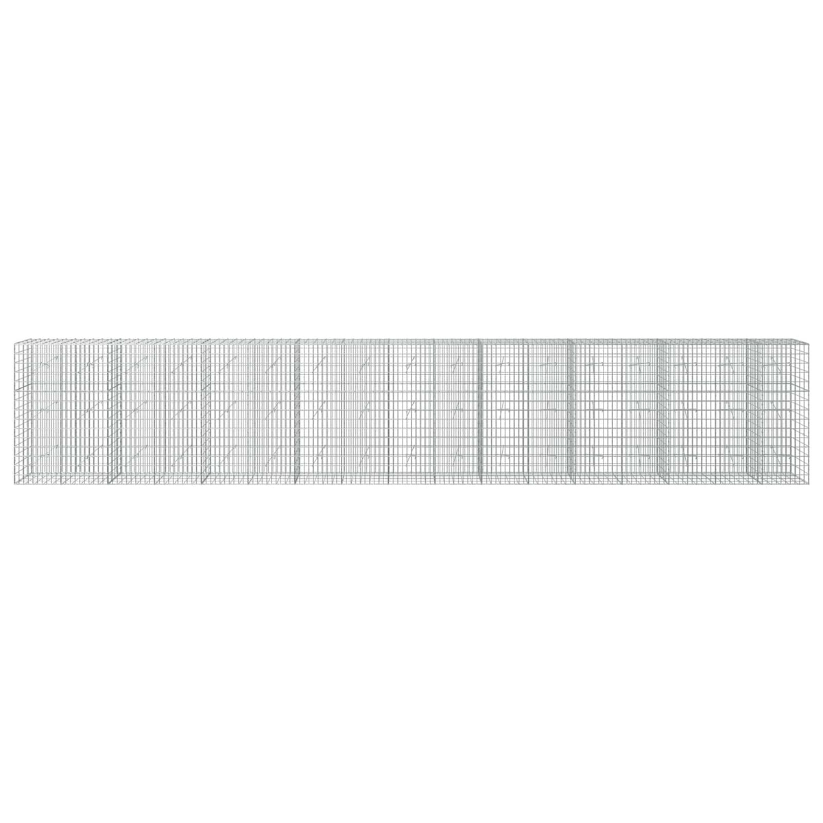 Gabion with 3.5 mm Wire and 5x10 cm Mesh 850x20x150 cm