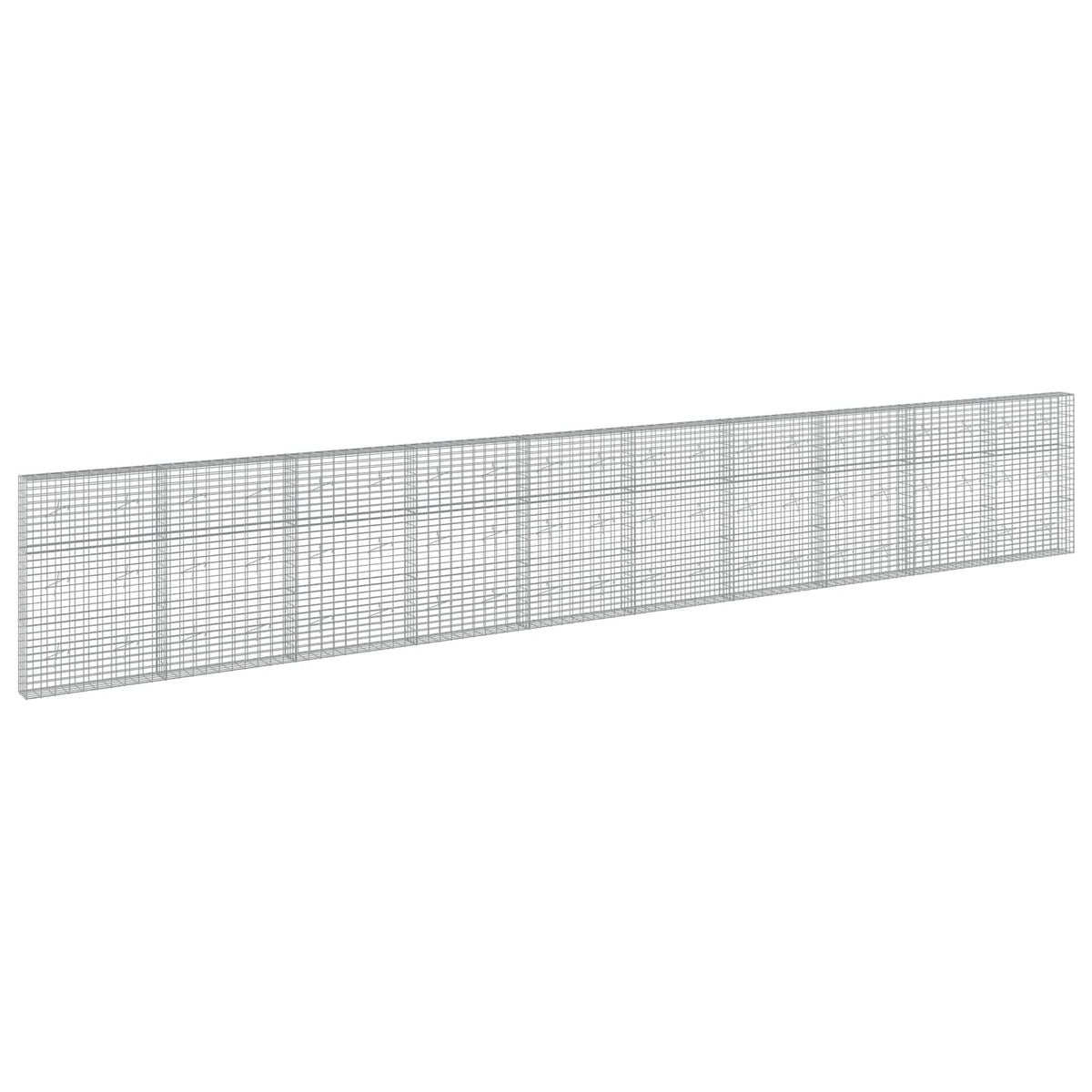 Gabion with 3.5 mm Wire and 5x10 cm Mesh 1000x20x150 cm