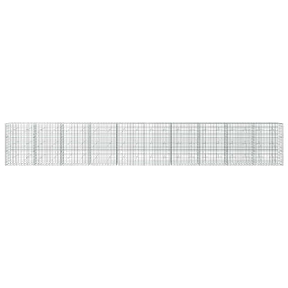 Gabion with 3.5 mm Wire and 5x10 cm Mesh 1000x20x150 cm