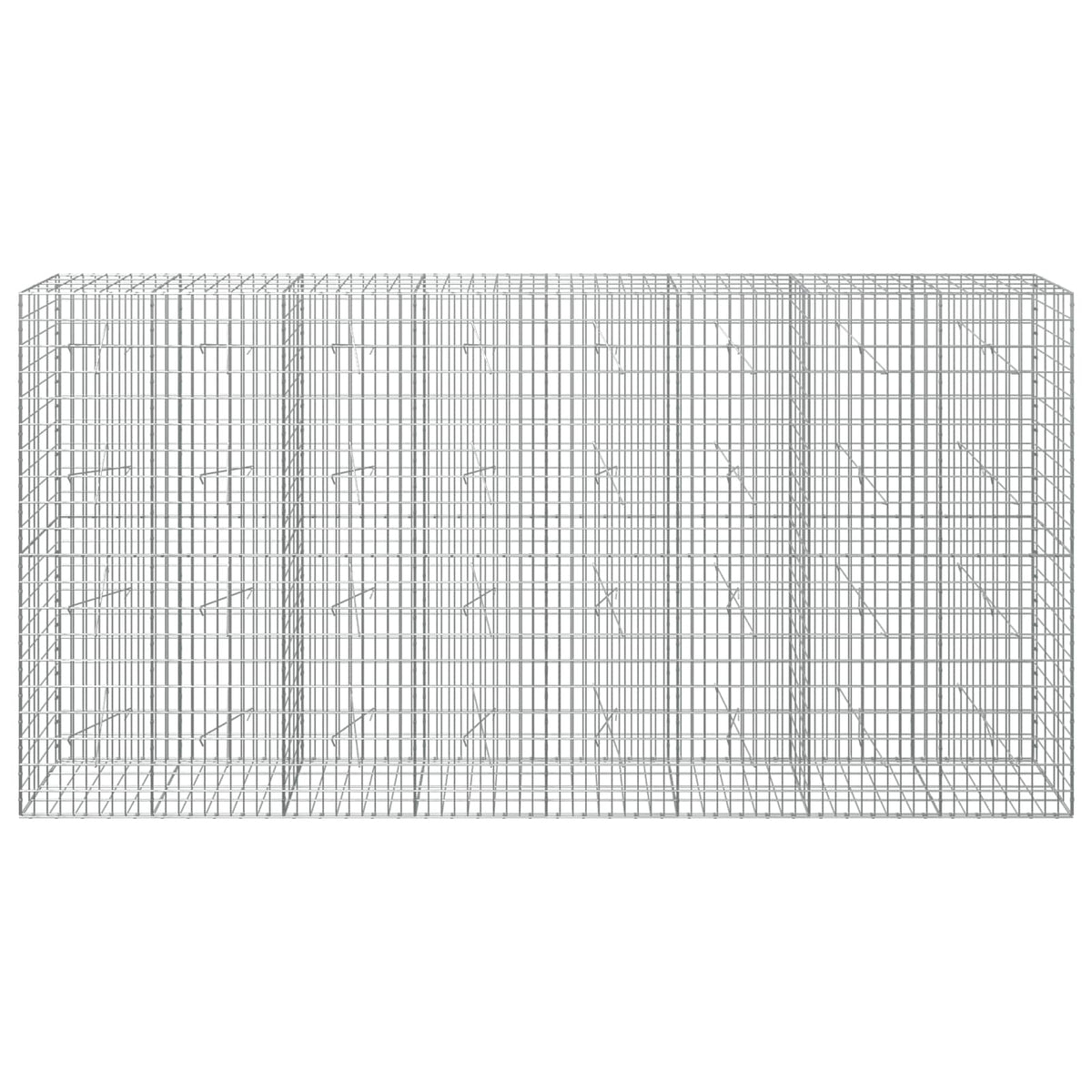 Gabion with 3.5 mm Wire and 5x10 cm Mesh 400x20x200 cm