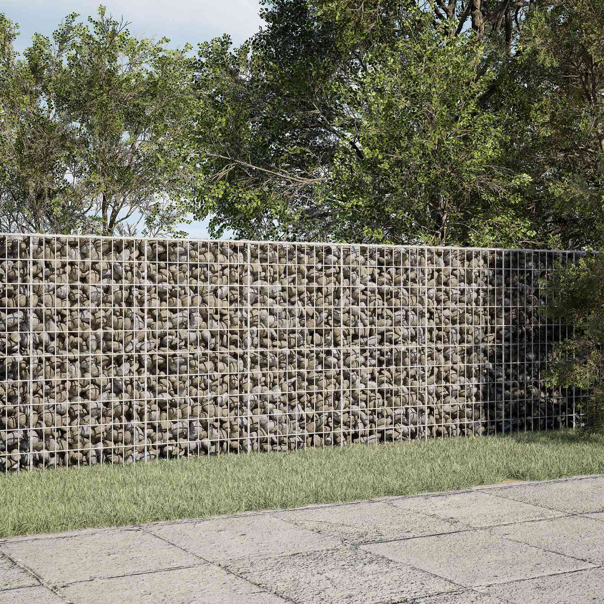 Gabion with 3.5 mm Wire and 5x10 cm Mesh 200x50x100 cm