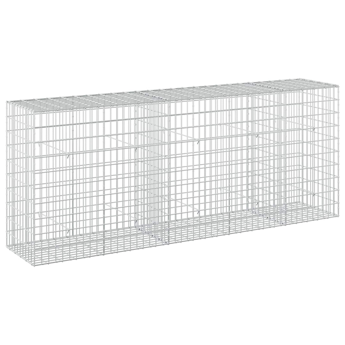 Gabion with 3.5 mm Wire and 5x10 cm Mesh 250x50x100 cm