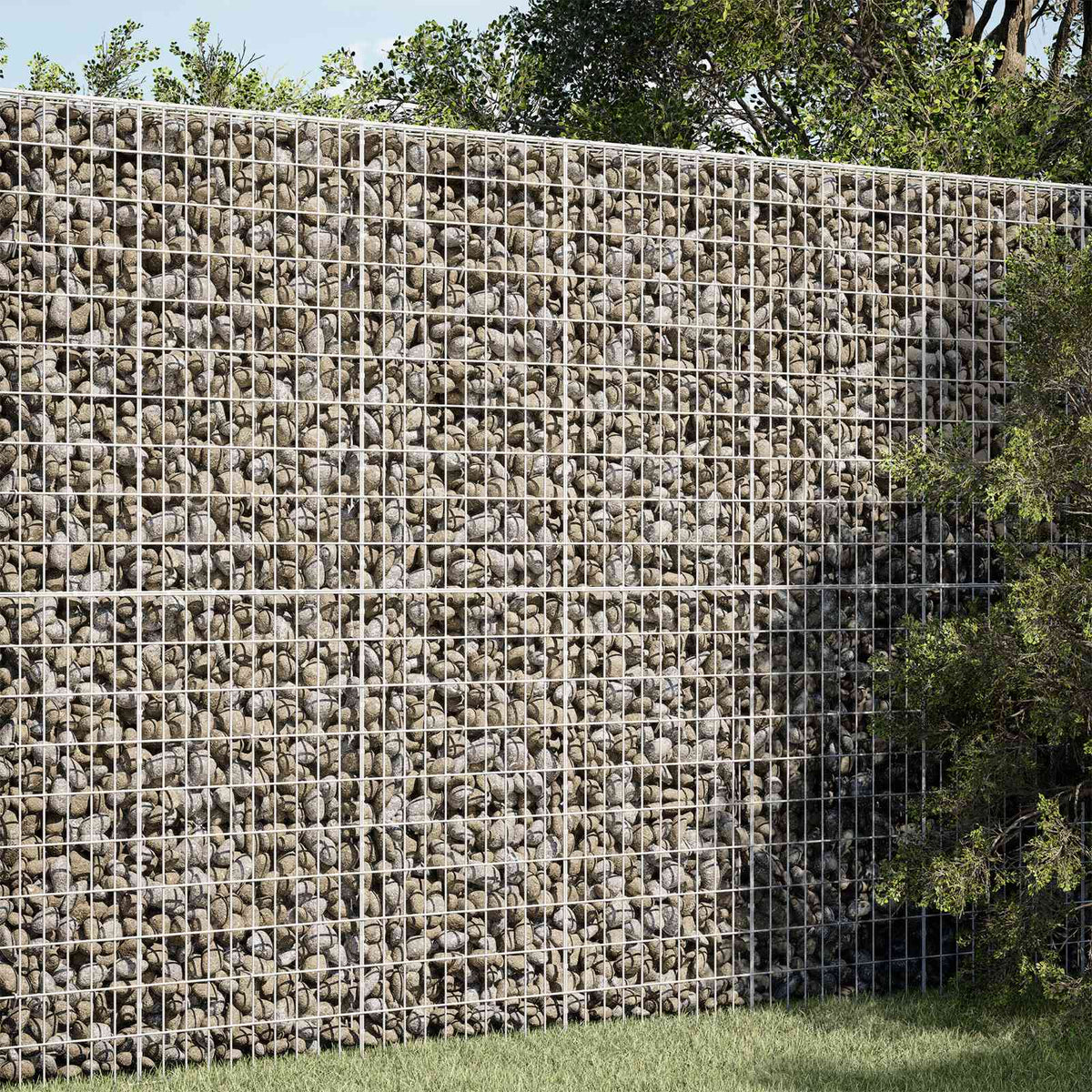 Gabion with 3.5 mm Wire and 5x10 cm Mesh 50x50x200 cm