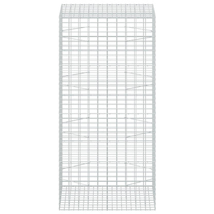 Gabion with 3.5 mm Wire and 5x10 cm Mesh 100x100x200 cm