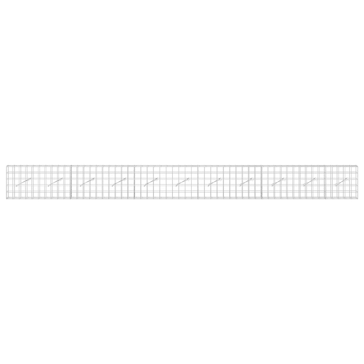 Gabion with 3.5 mm Wire and 10x10 cm Mesh 550x10x50 cm
