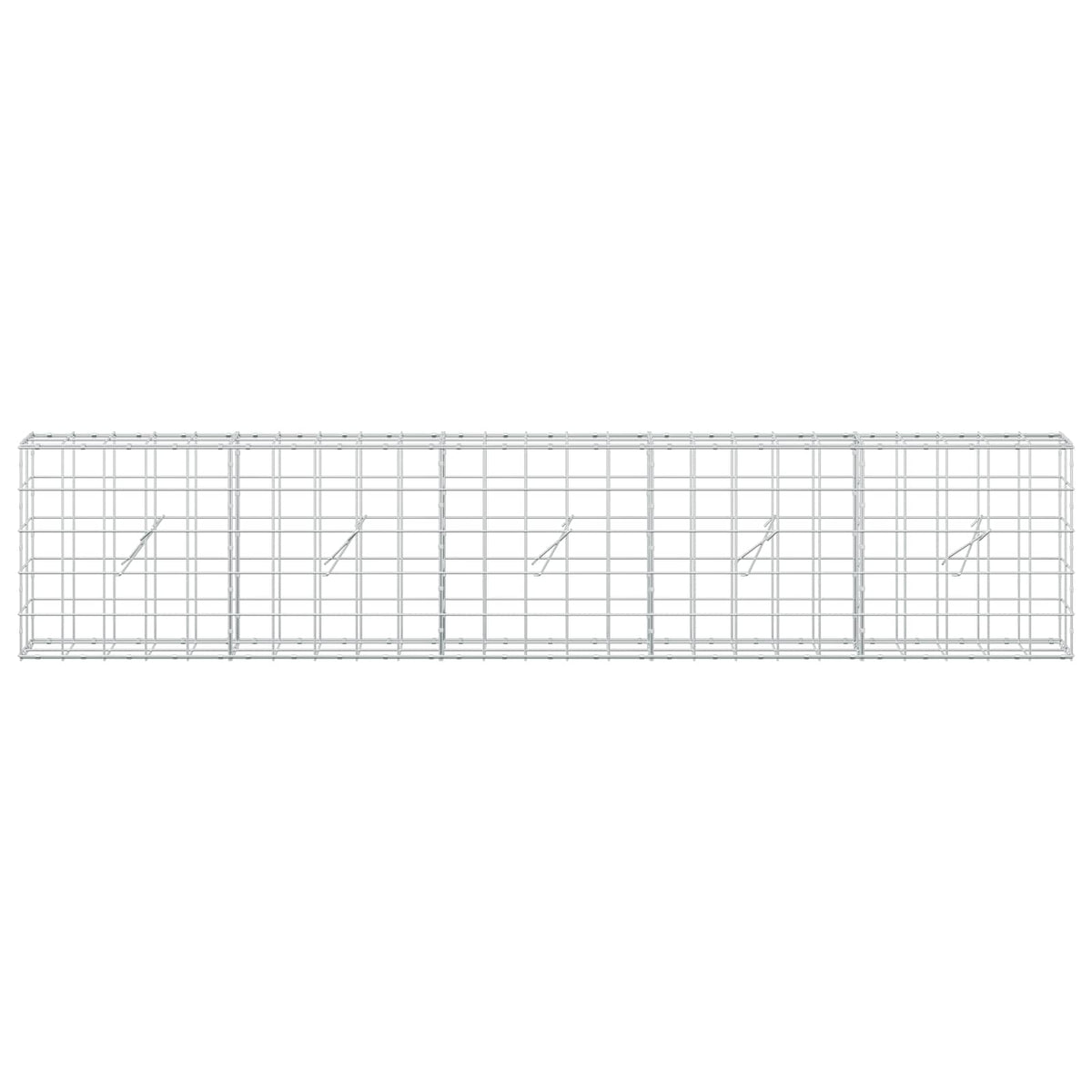 Gabion with 3.5 mm Wire and 10x10 cm Mesh 250x20x50 cm