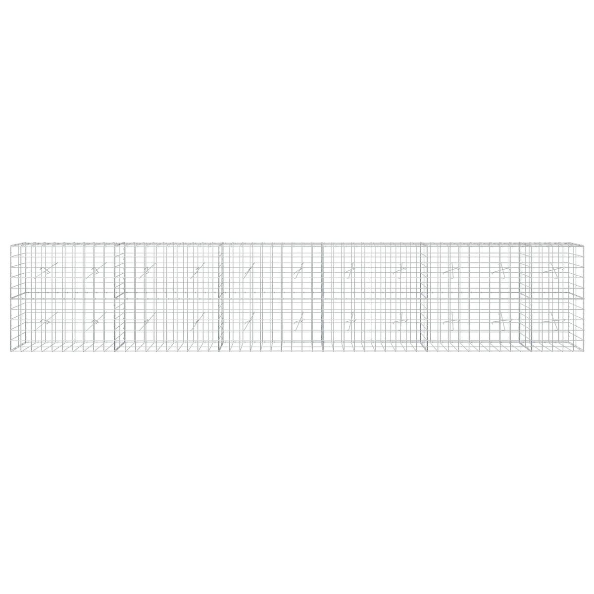 Gabion with 3.5 mm Wire and 10x10 cm Mesh 550x20x100 cm