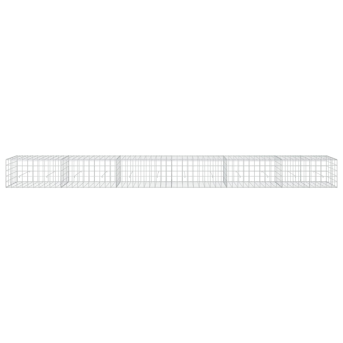 Gabion with 3.5 mm Wire and 10x10 cm Mesh 600x50x50 cm