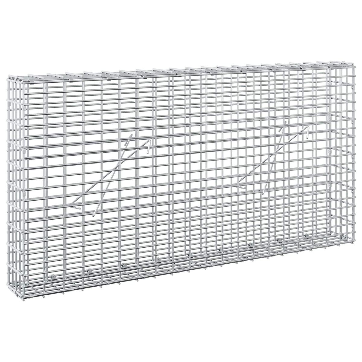 Gabion with 5 mm Wire and 5x2.5 cm Mesh 100x10x50 cm