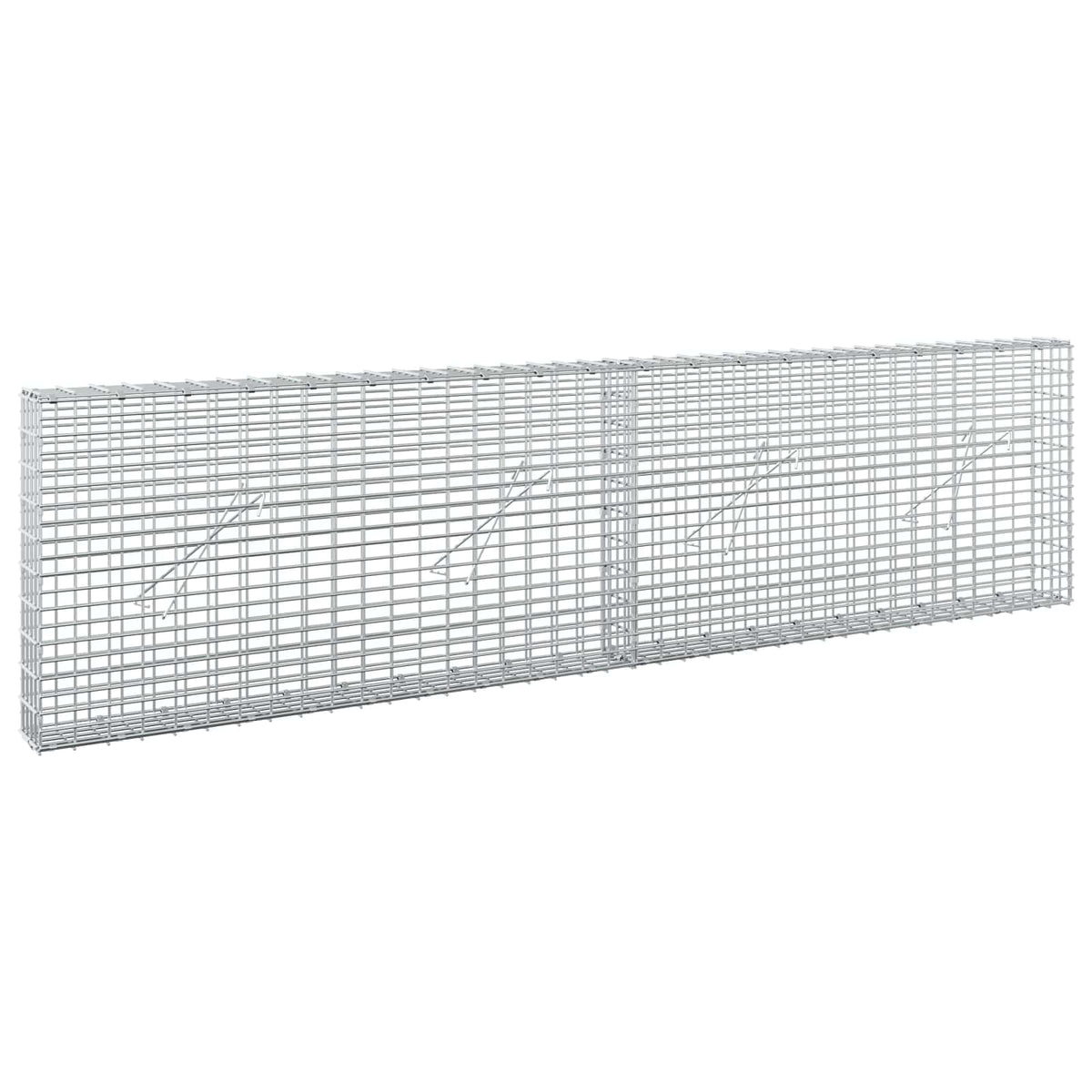 Gabion with 5 mm Wire and 5x2.5 cm Mesh 200x10x50 cm