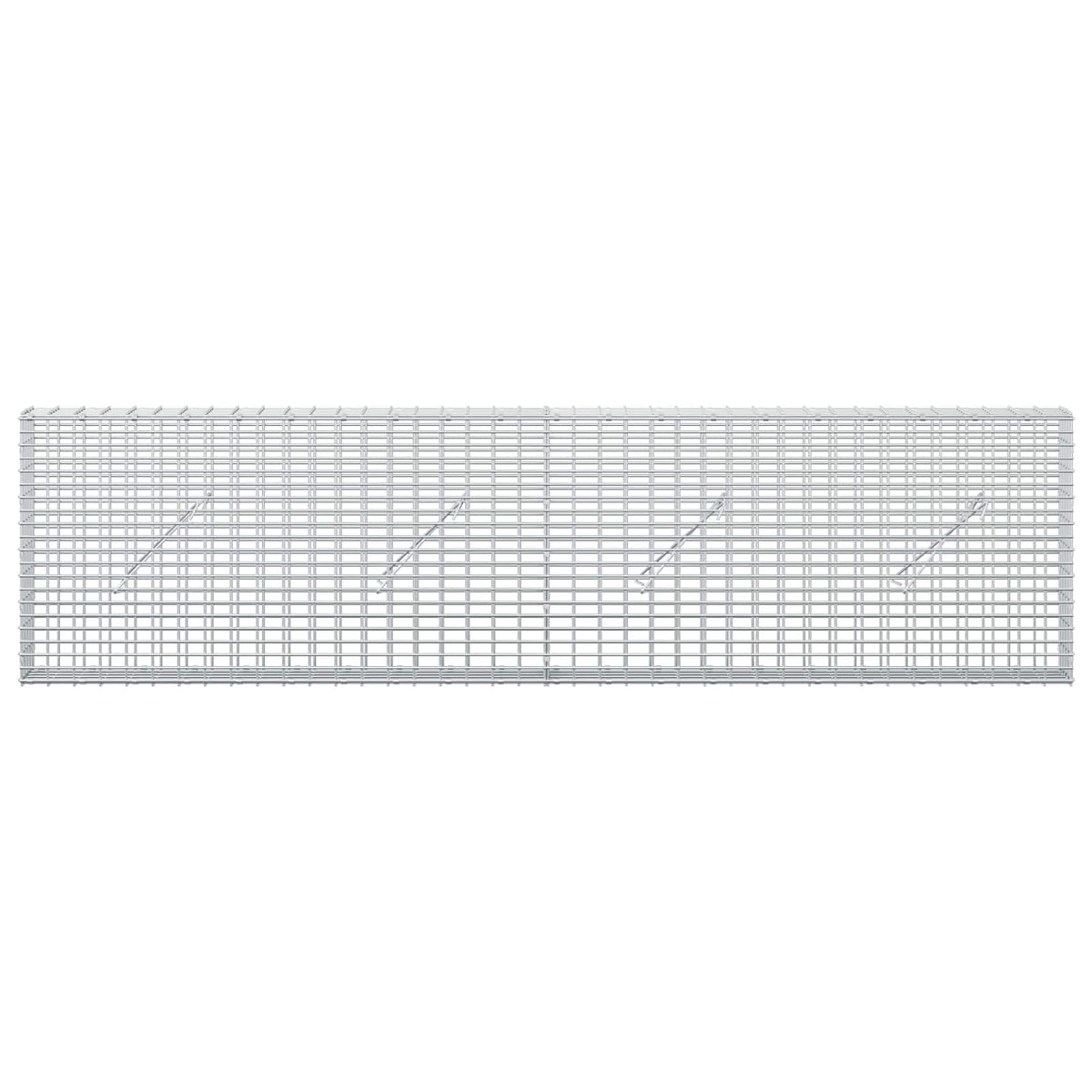 Gabion with 5 mm Wire and 5x2.5 cm Mesh 200x10x50 cm