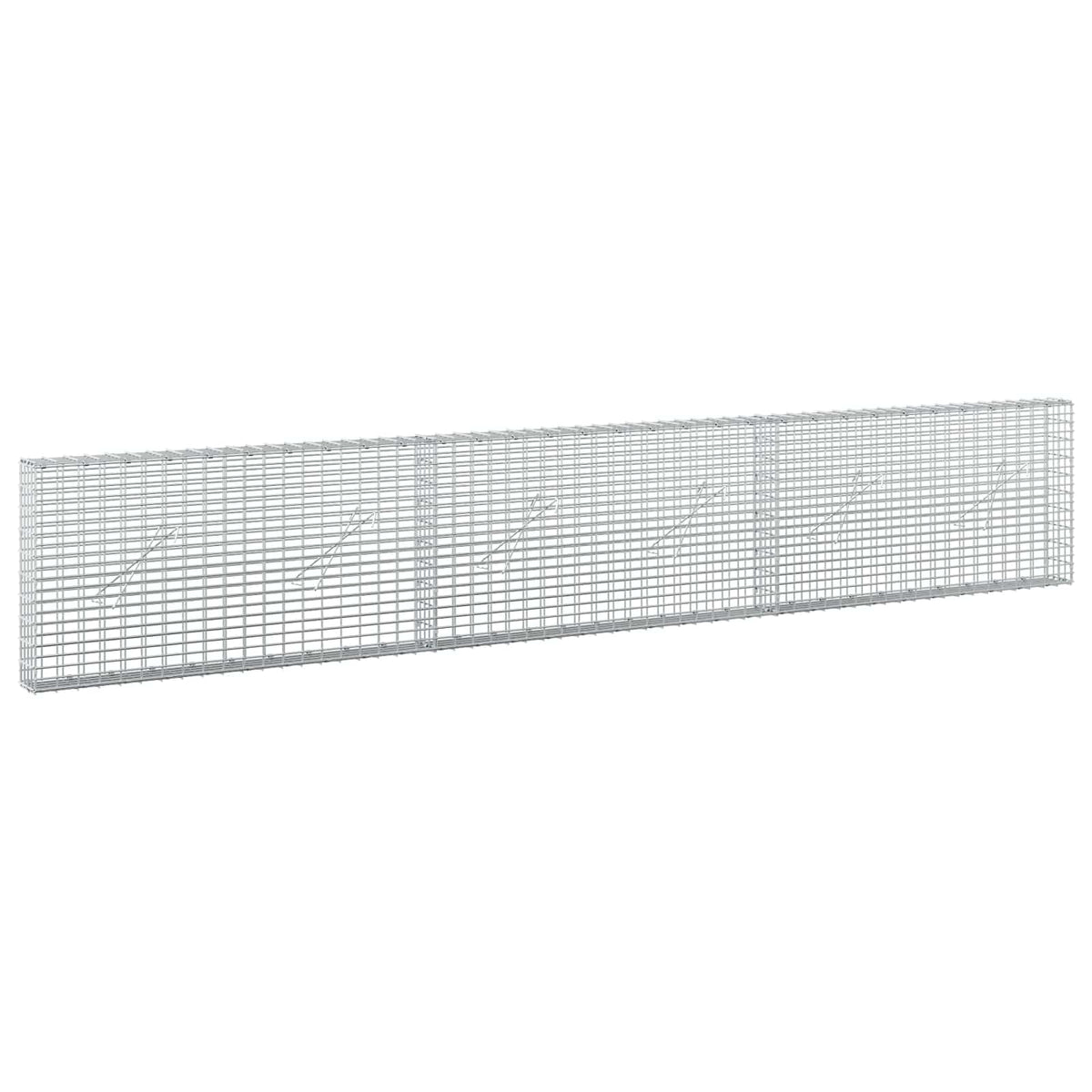 Gabion with 5 mm Wire and 5x2.5 cm Mesh 300x10x50 cm
