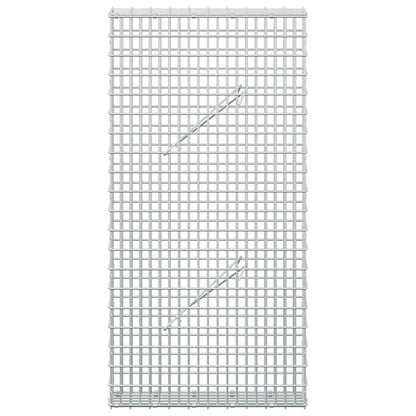 Gabion with 5 mm Wire and 5x2.5 cm Mesh 50x10x100 cm