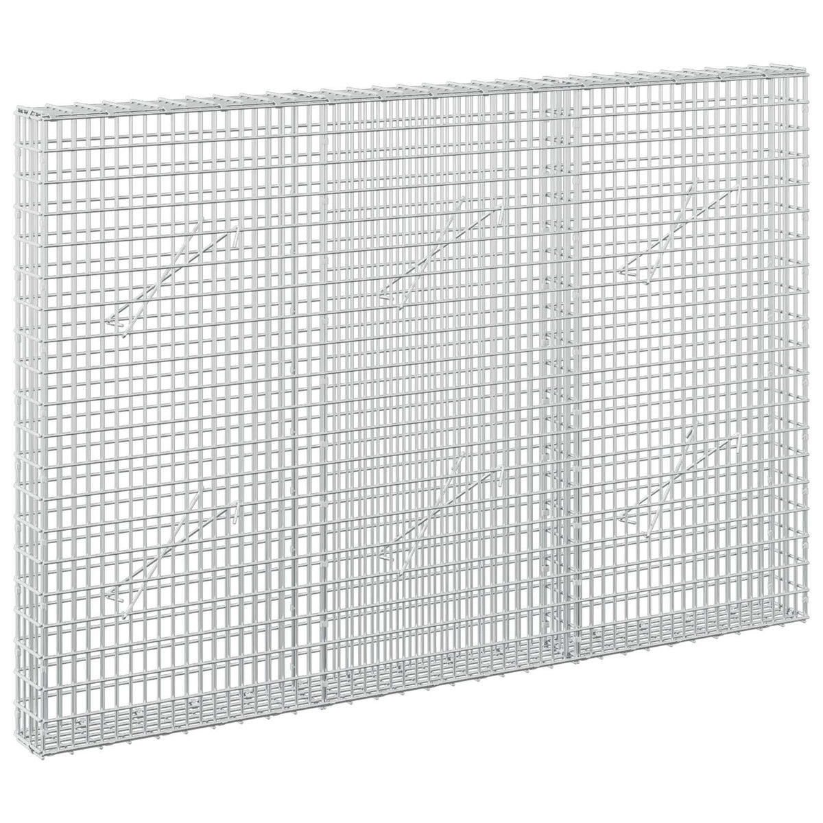 Gabion with 5 mm Wire and 5x2.5 cm Mesh 150x10x100 cm