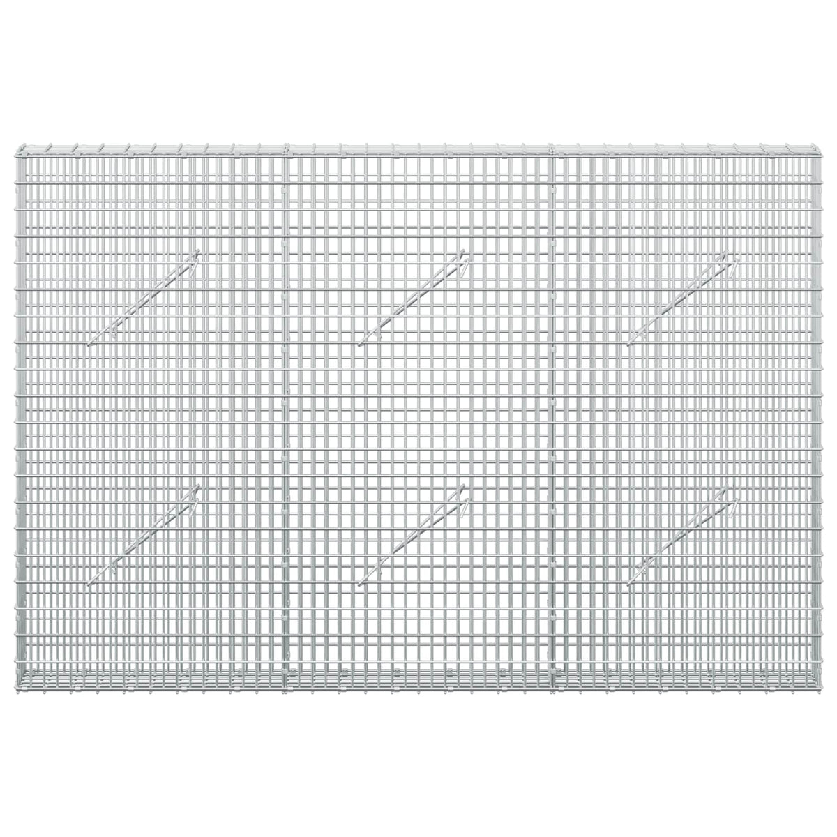 Gabion with 5 mm Wire and 5x2.5 cm Mesh 150x10x100 cm