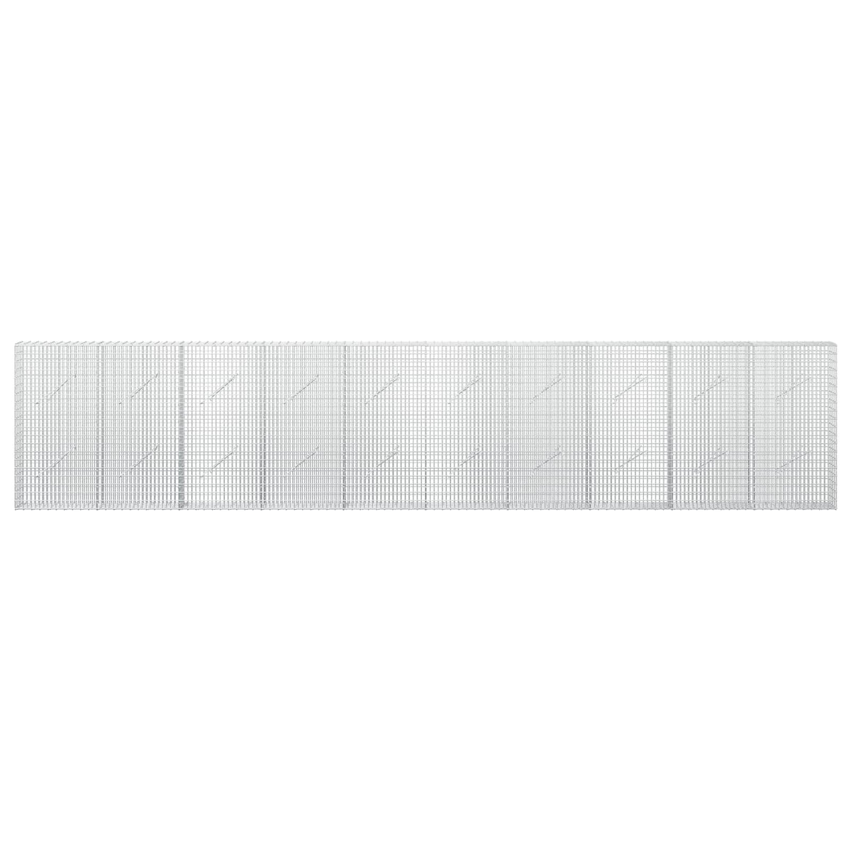 Gabion with 5 mm Wire and 5x2.5 cm Mesh 500x10x100 cm