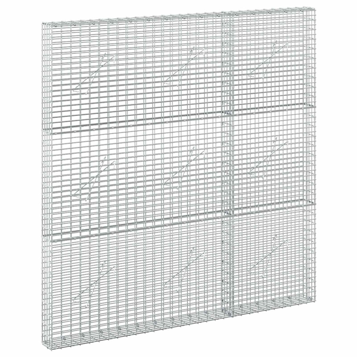 Gabion with 5 mm Wire and 5x2.5 cm Mesh 150x10x150 cm