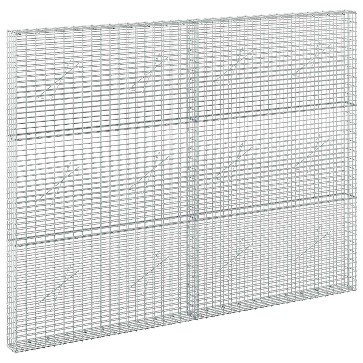 Gabion with 5 mm Wire and 5x2.5 cm Mesh 200x10x150 cm
