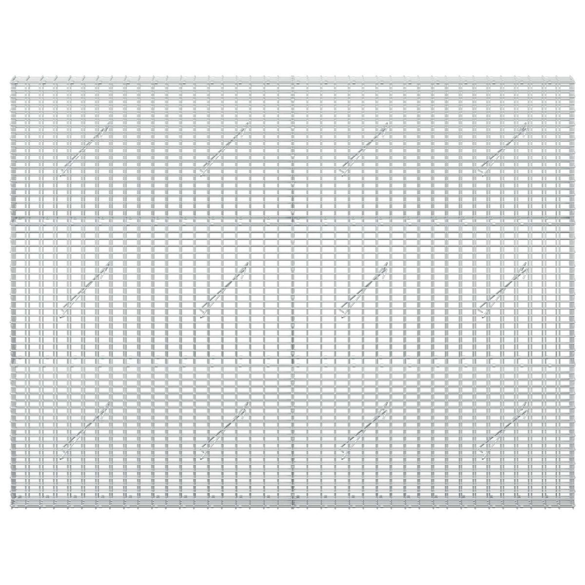 Gabion with 5 mm Wire and 5x2.5 cm Mesh 200x10x150 cm