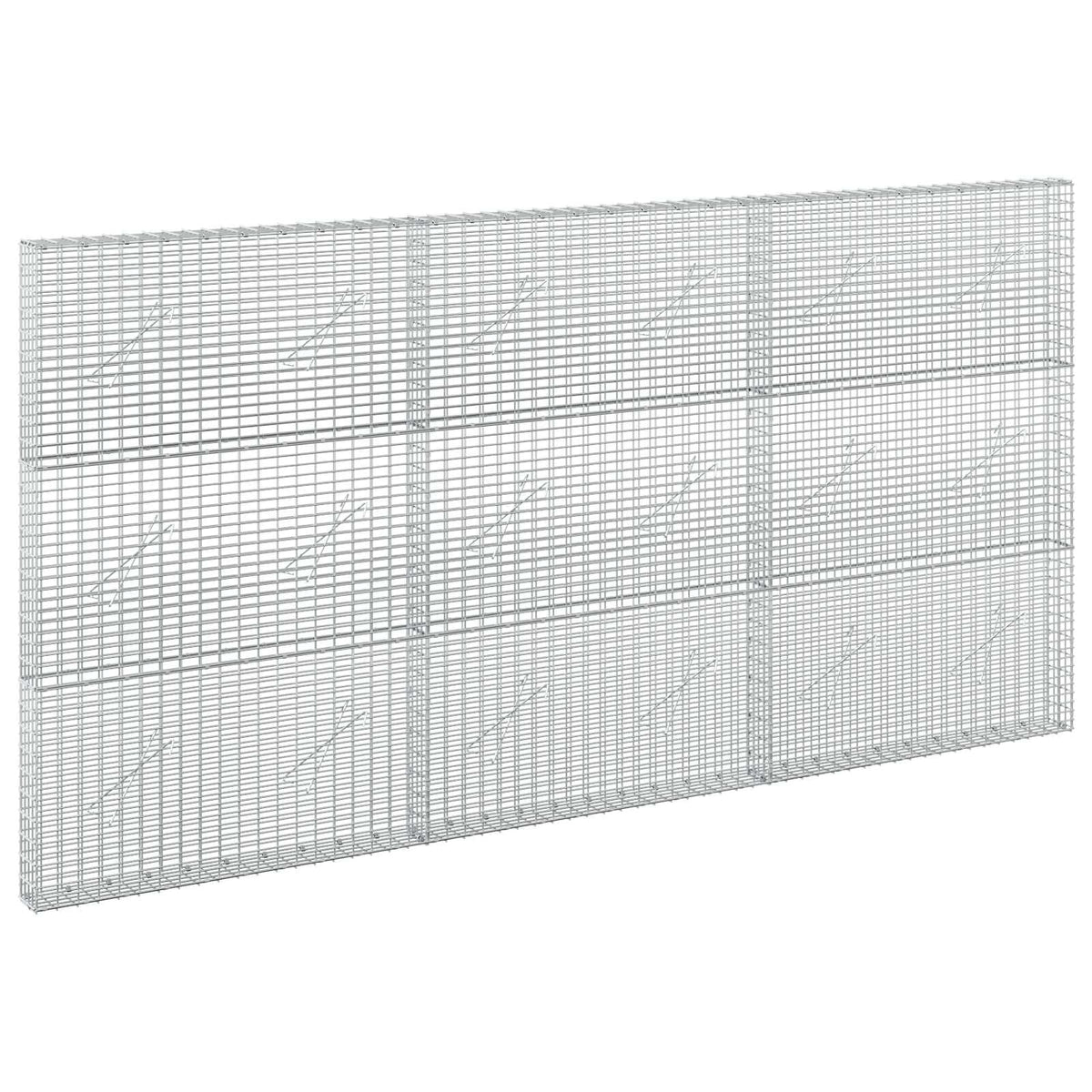 Gabion with 5 mm Wire and 5x2.5 cm Mesh 300x10x150 cm