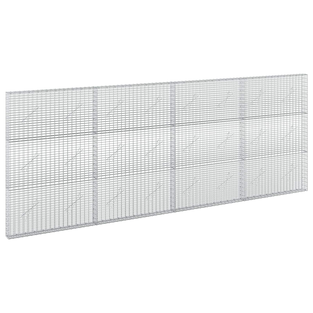 Gabion with 5 mm Wire and 5x2.5 cm Mesh 400x10x150 cm