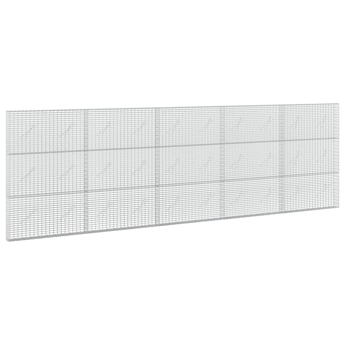Gabion with 5 mm Wire and 5x2.5 cm Mesh 500x10x150 cm
