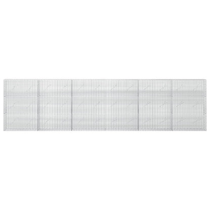 Gabion with 5 mm Wire and 5x2.5 cm Mesh 600x10x150 cm