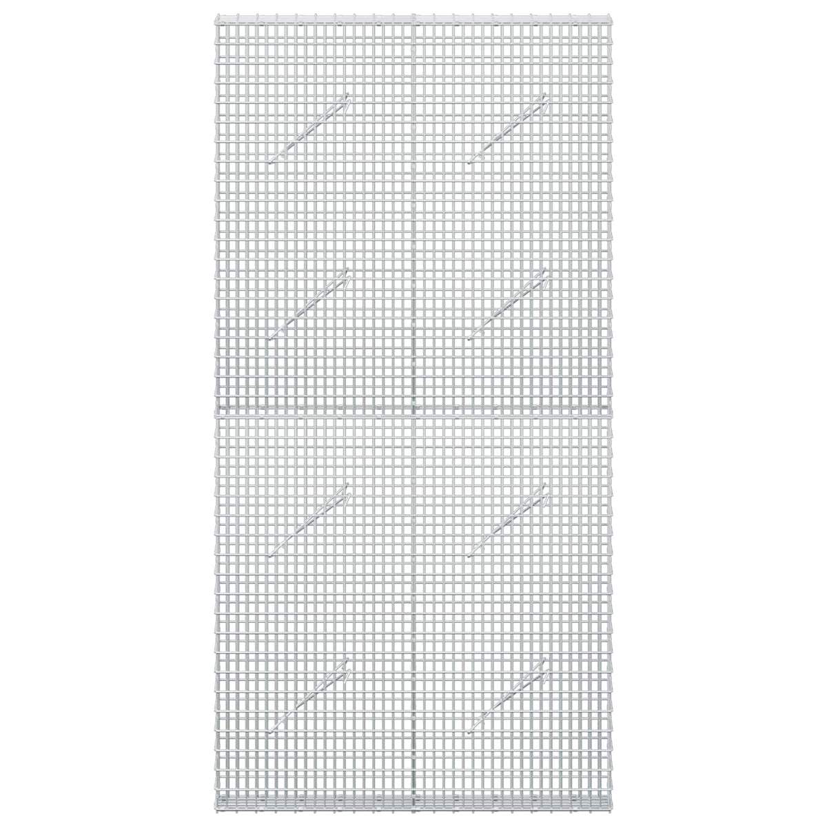 Gabion with 5 mm Wire and 5x2.5 cm Mesh 100x10x200 cm