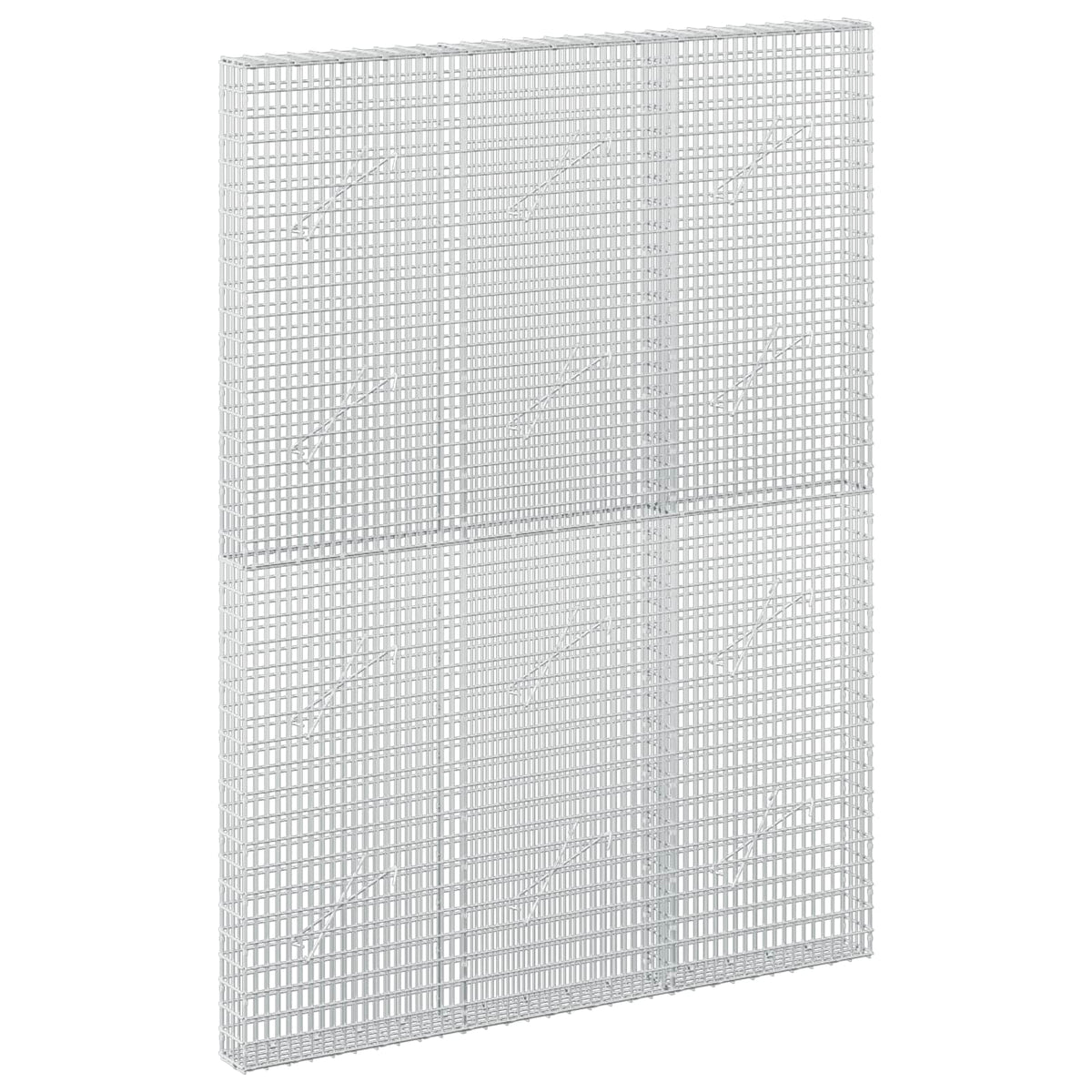 Gabion with 5 mm Wire and 5x2.5 cm Mesh 150x10x200 cm