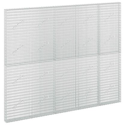 Gabion with 5 mm Wire and 5x2.5 cm Mesh 250x10x200 cm