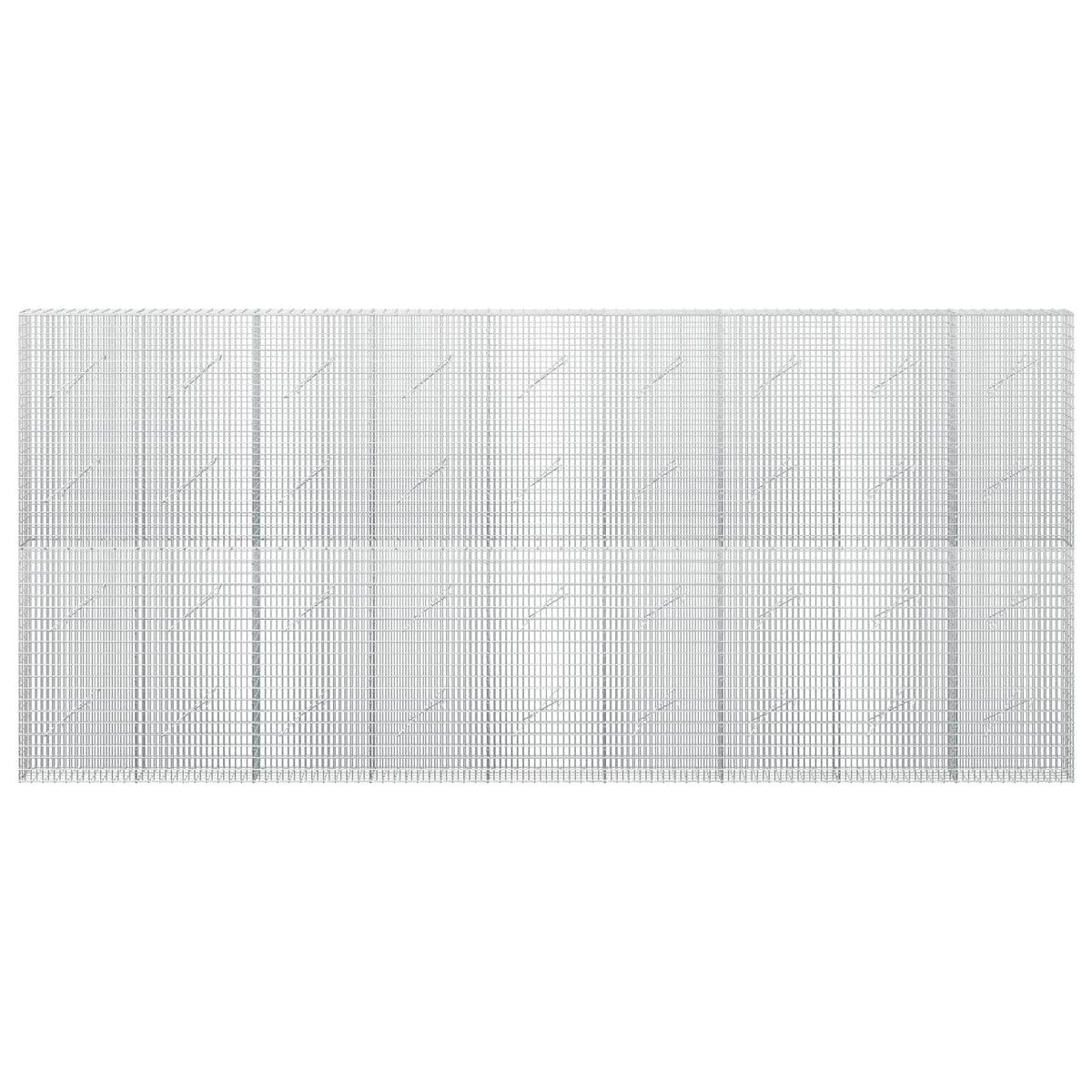 Gabion with 5 mm Wire and 5x2.5 cm Mesh 450x10x200 cm
