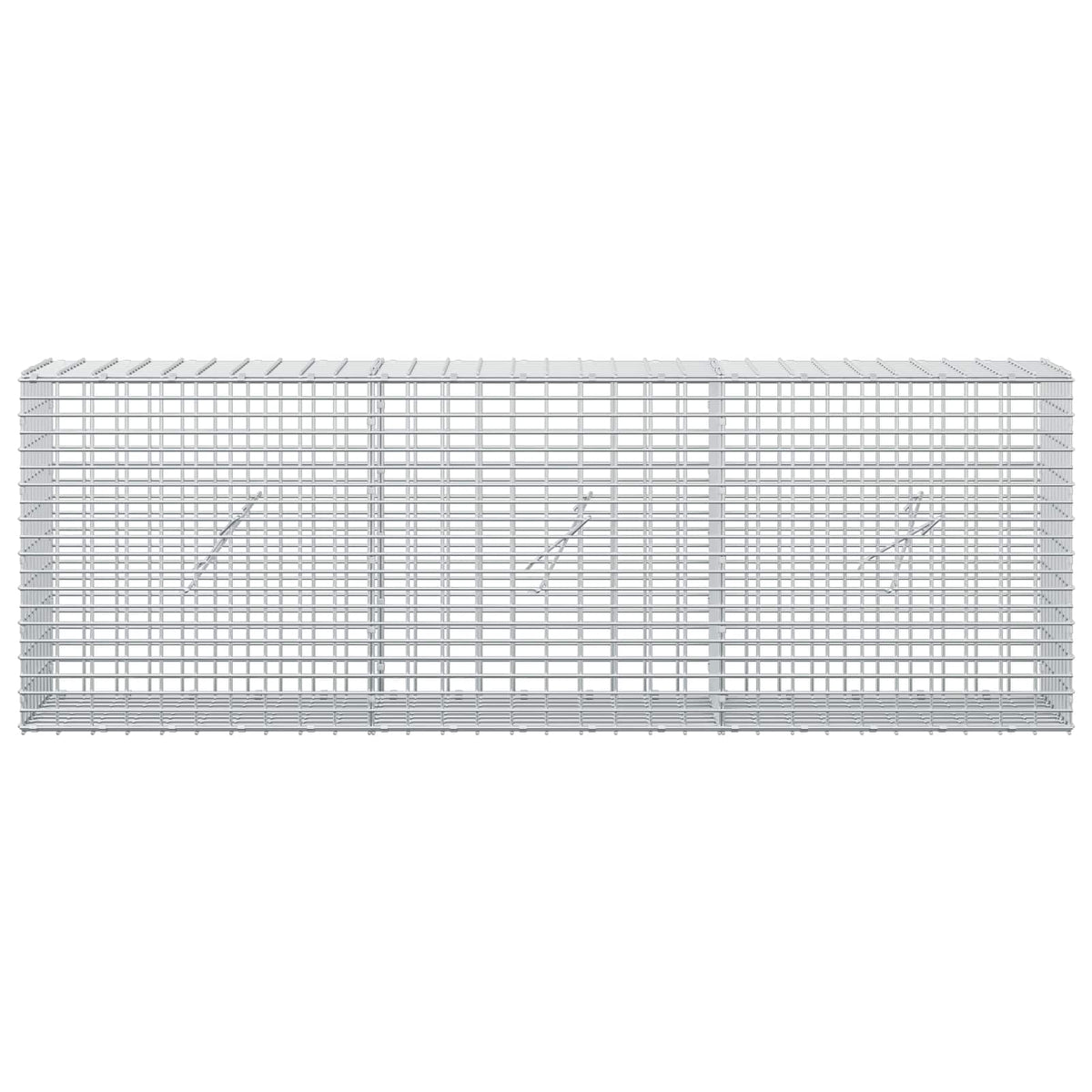 Gabion with 5 mm Wire and 5x2.5 cm Mesh 150x20x50 cm