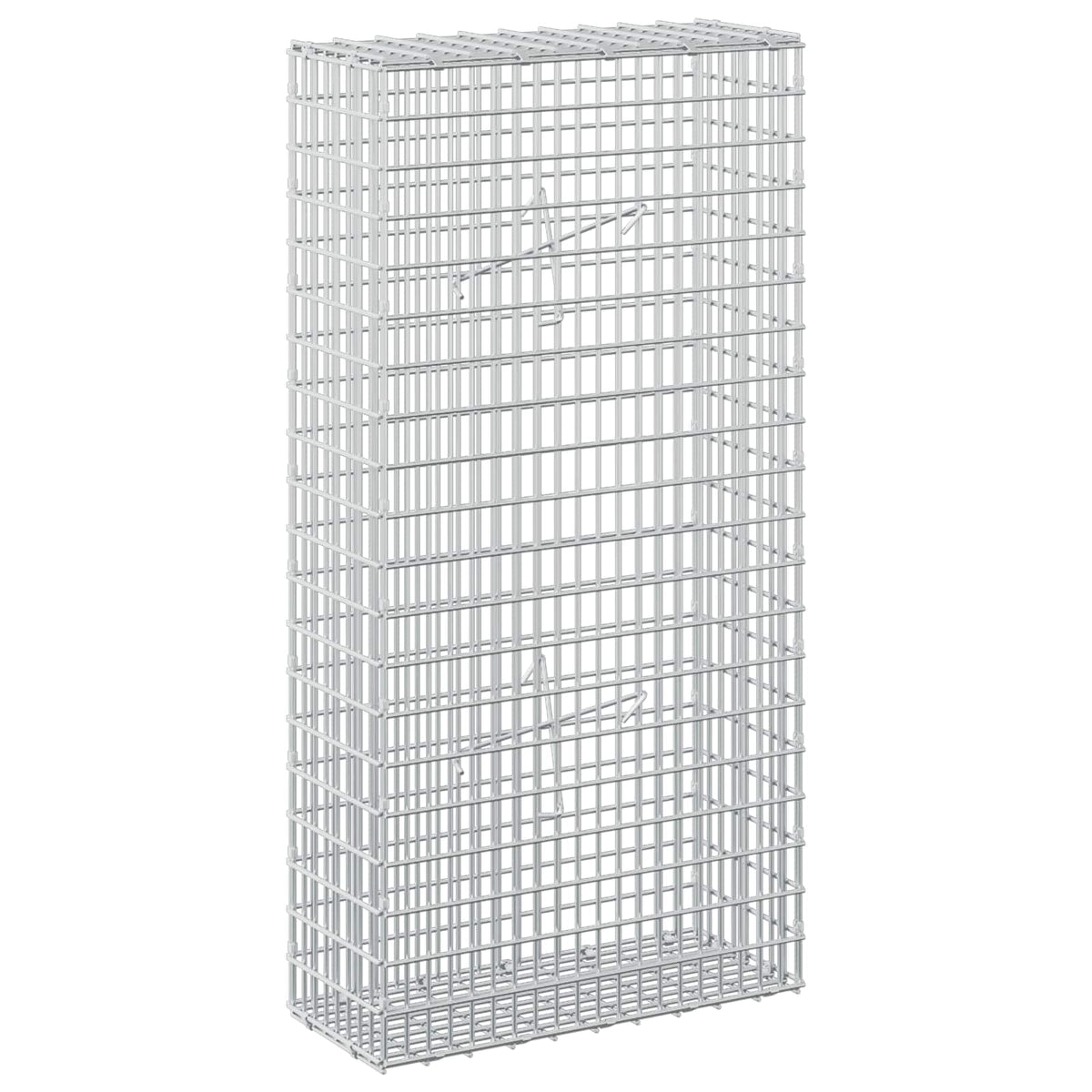 Gabion with 5 mm Wire and 5x2.5 cm Mesh 50x20x100 cm
