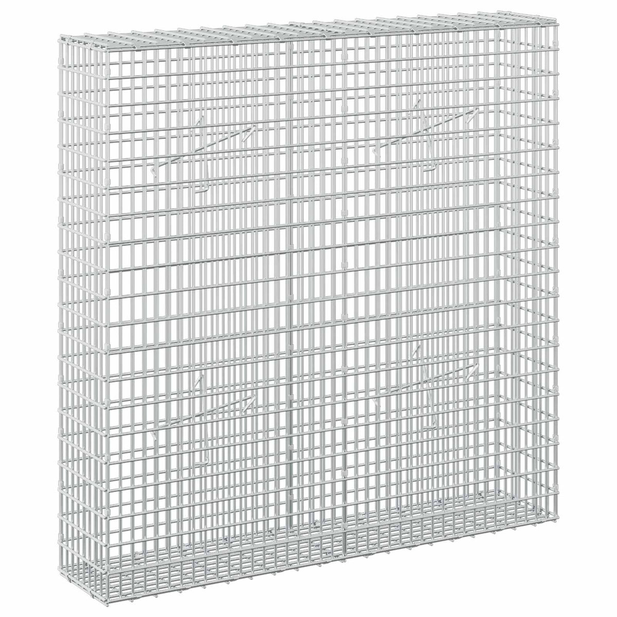 Gabion with 5 mm Wire and 5x2.5 cm Mesh 100x20x100 cm
