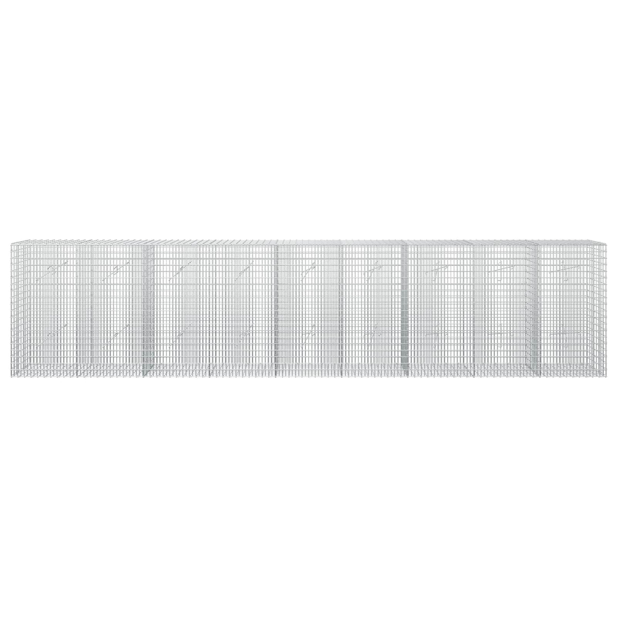 Gabion with 5 mm Wire and 5x2.5 cm Mesh 450x20x100 cm